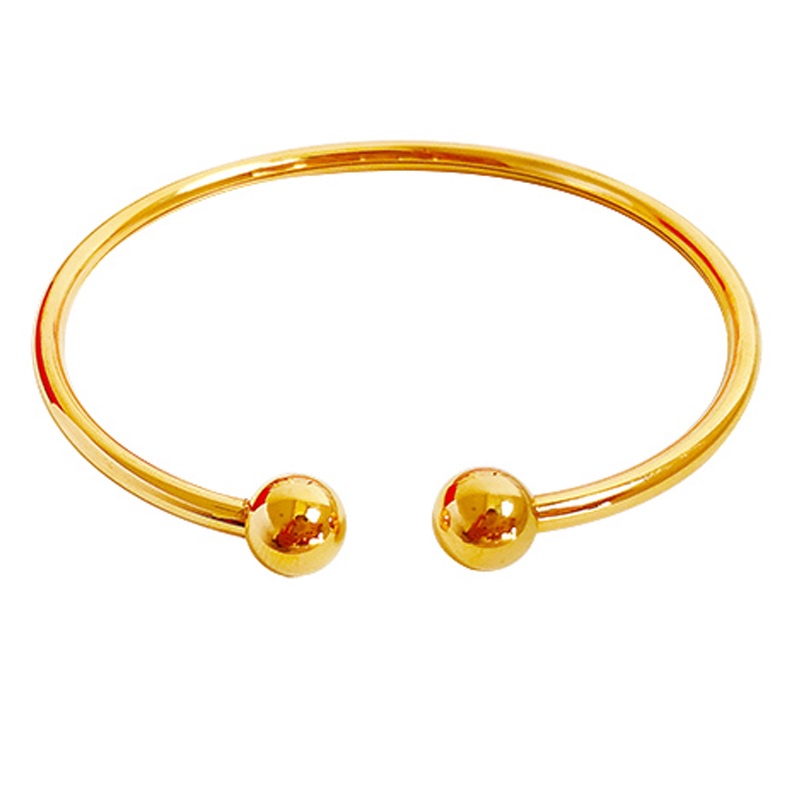 Vòng Đeo Tay Dạng Mở 520 Mã Số diy Mặt Nhám Mạ Vàng Kim Kiểu Cổ Điển Cho Nữ