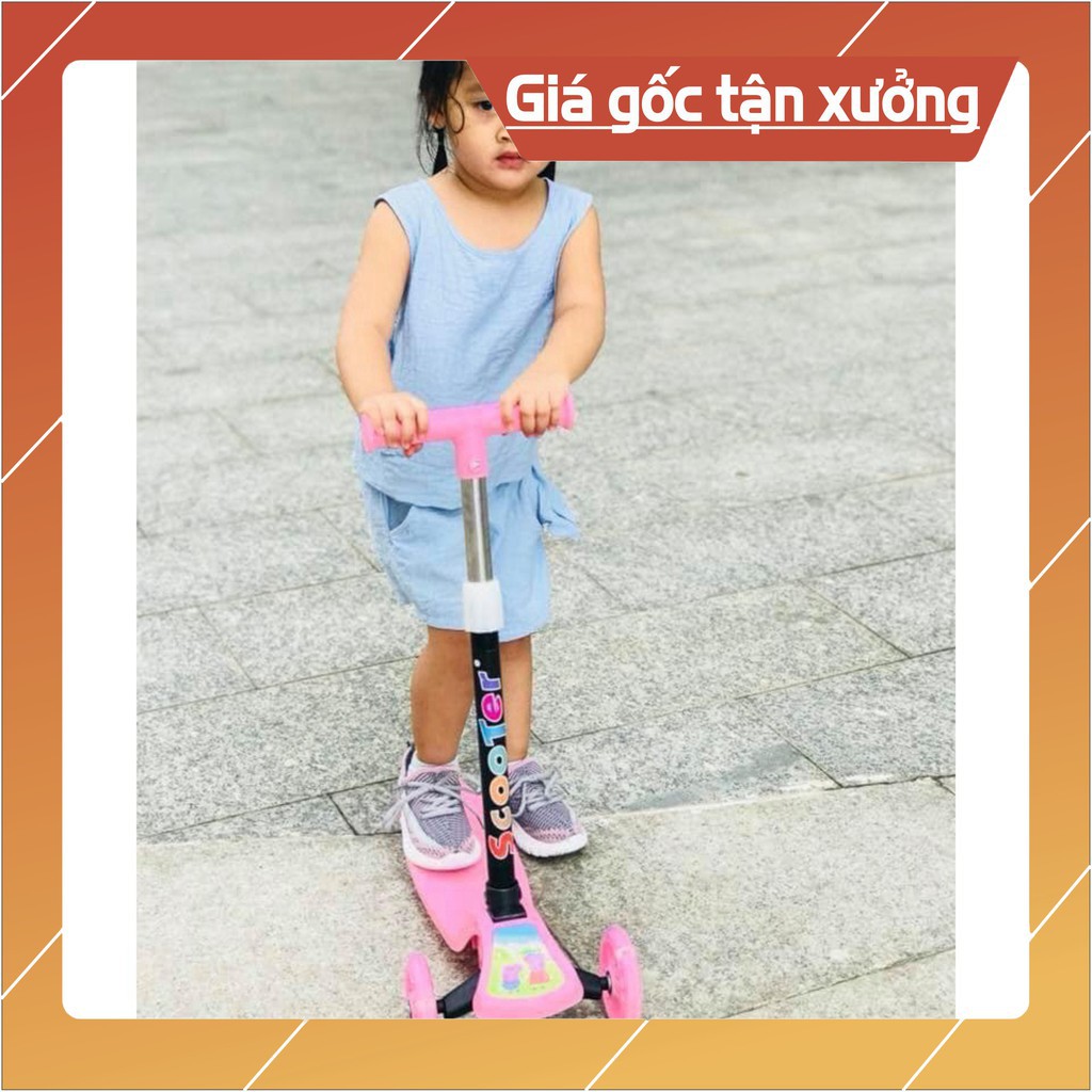 XE Scooter - Xe trượt Scooter 3 bánh có bánh xe phát sáng cho bé yêu