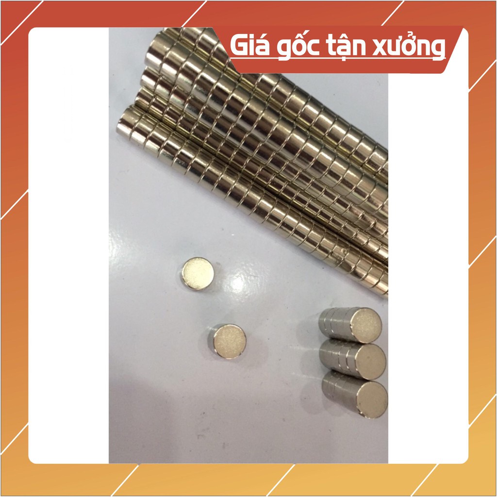 [Xả Kho] 25 viên Nam châm đất hiếm 10x5mm, loại nam châm trắng lực hút mạnh