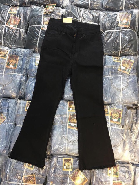 [Mã WASTMAY giảm 15% tối đa 30K đơn 150K] Quần bò đen ống loe | BigBuy360 - bigbuy360.vn