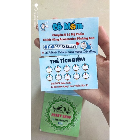 Danh thiếp (name card) 2 mặt thiết kế theo yêu cầu
