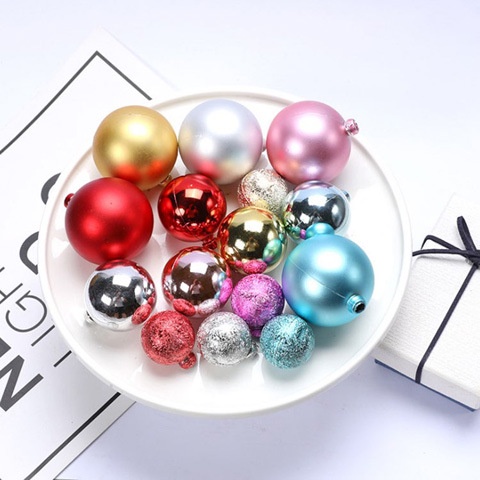 Set 20 Quả Bóng Trong Suốt Ma Thuật Trang Trí Bánh Kem / Tiệc Giáng Sinh / Năm Mới