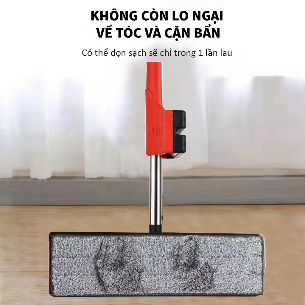 Cây lau nhà tự vắt đa năng thông minh xoay 360 độ SAGOKER, mã CLN837