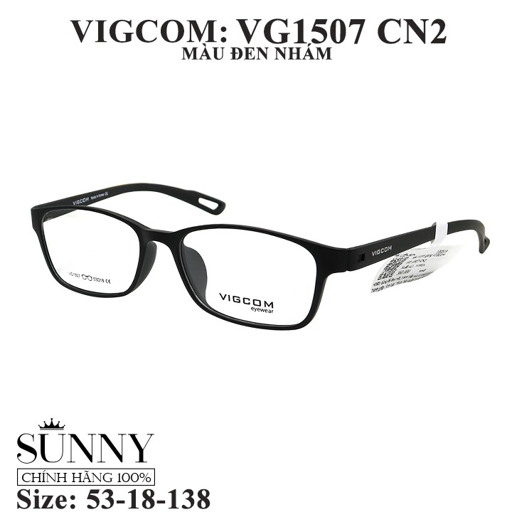 VG1507 nhiều màu - gọng kính Vigcom chính hãng, thiết kế dễ đeo bảo vệ mắt