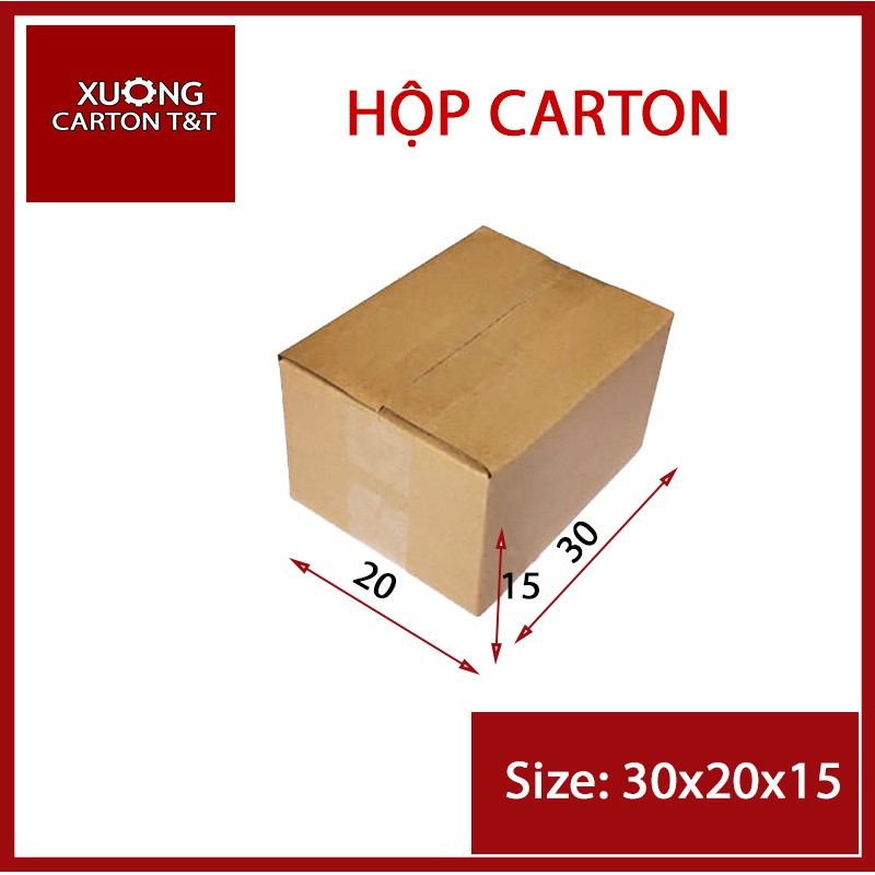 30x20x15 Hộp carton đóng gói | BigBuy360 - bigbuy360.vn