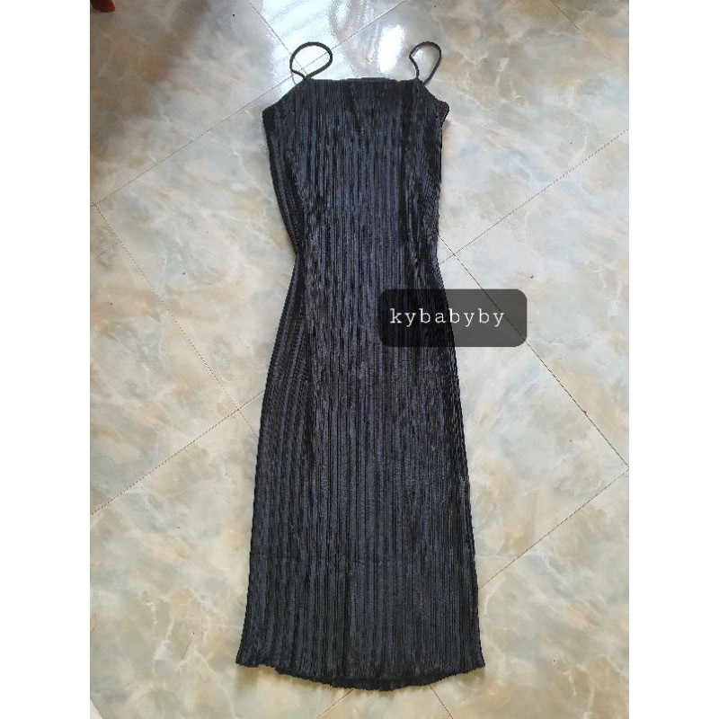 Oder- váy xếp ly 2 dây siêu đep-  kèm ảnh thật | BigBuy360 - bigbuy360.vn