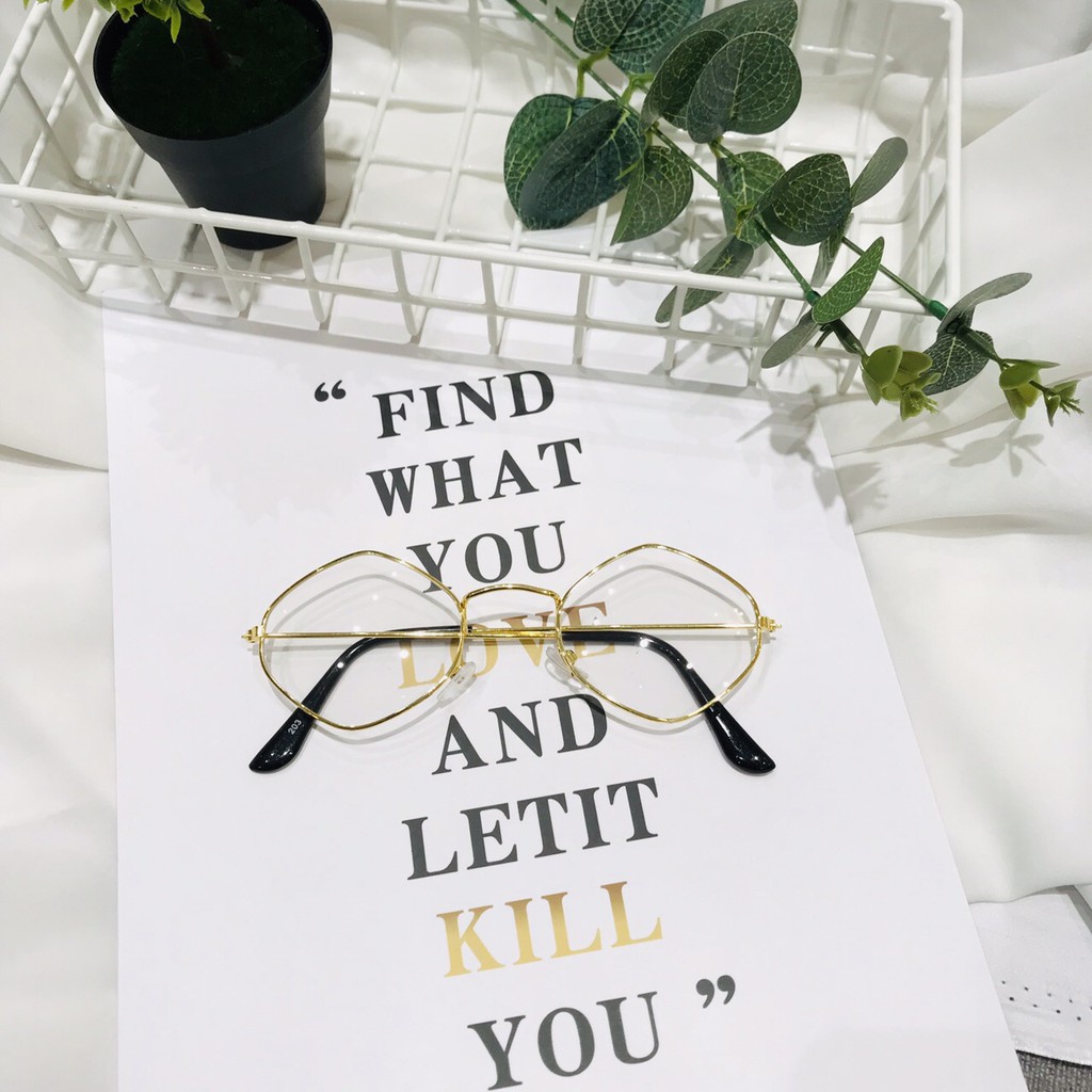 [Cực Đẹp] Mắt Kính Giả Cận Hot Trend Thoi 203 Cực Hot - Hazo