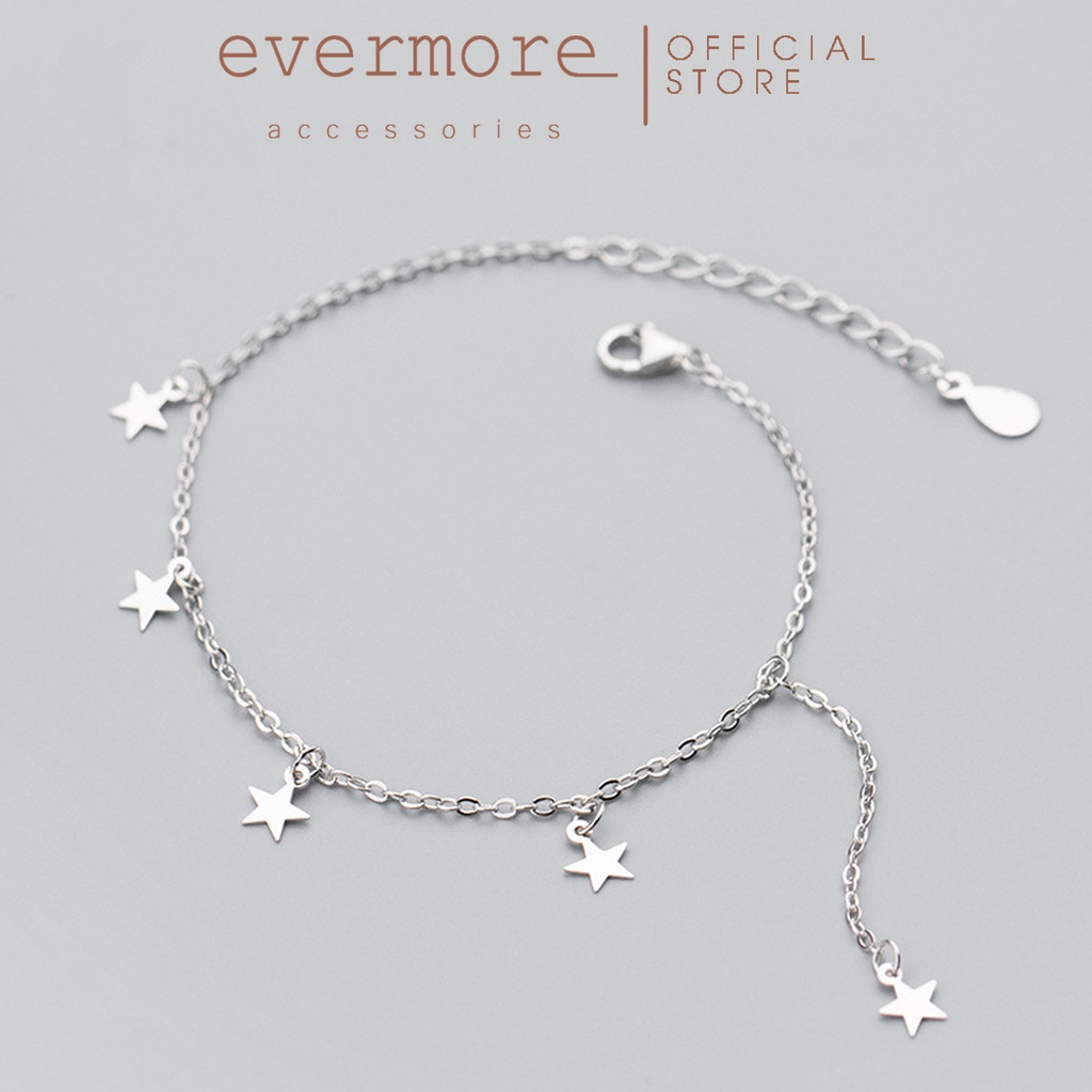 Vòng tay bạc EVERMORE, lắc tay sao bạc Ý 925 nguyên chất, thanh lịch, minimalism - L007