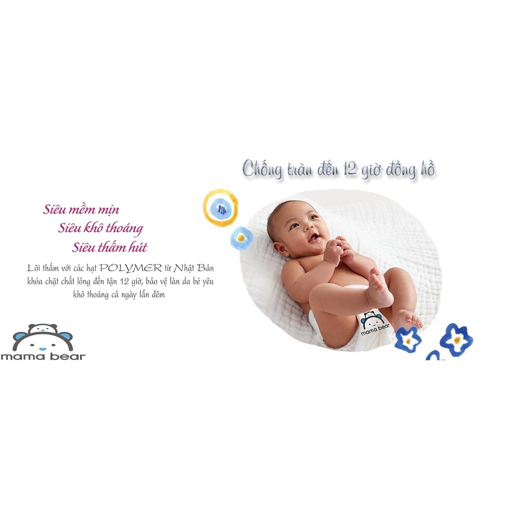 Tã quần Mama Bear cho bé gói lẻ 10 chiếc nhiều size M/L/XL/2XL/3XL