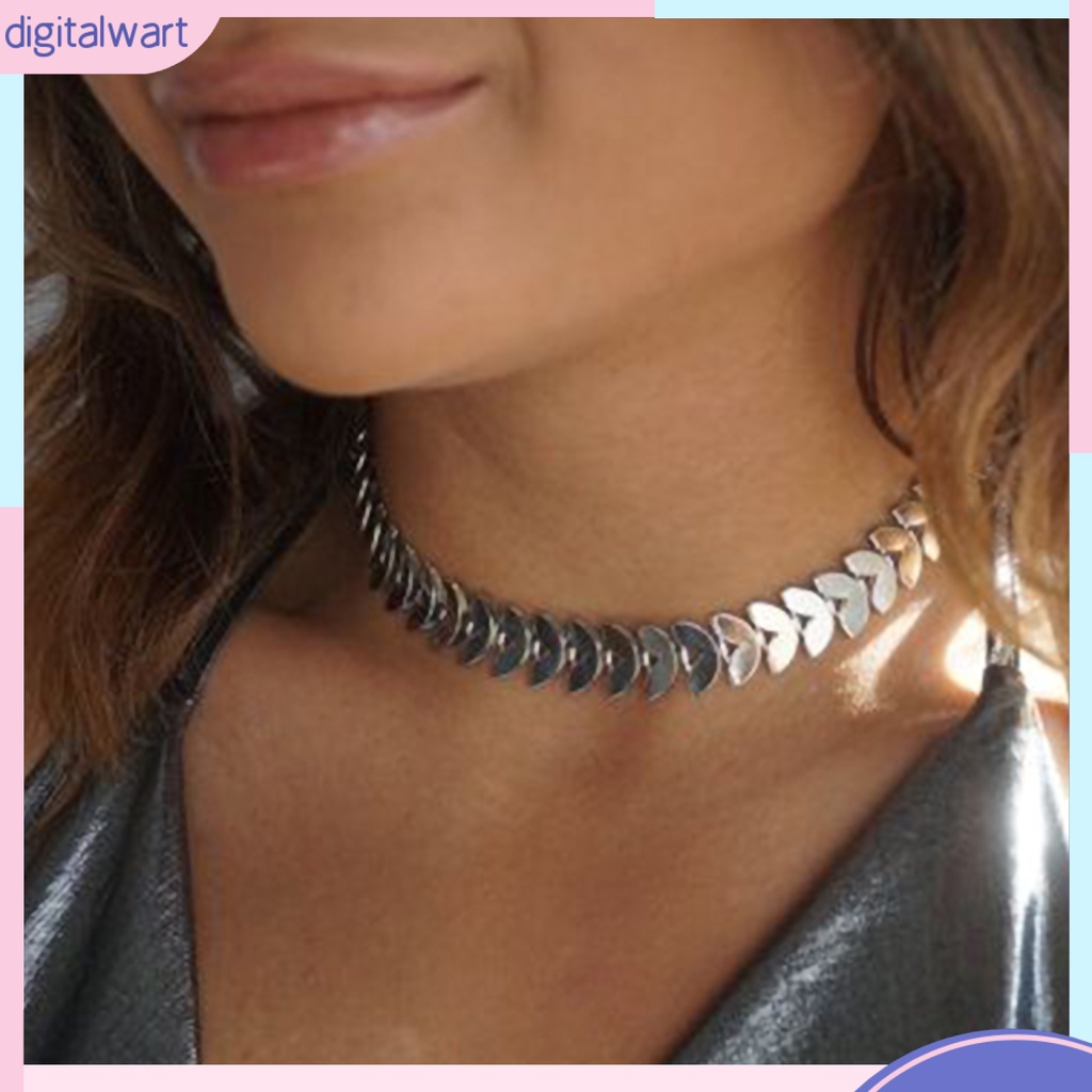 Vòng cổ choker hợp kim thiết kế nối đuôi nhau cá tính sang trọng dành cho nữ