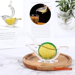 UNewkin 1*Acrylic Lemon Clip Manual Transparent Fruit Juicer Home Kitchen Bar Gadge