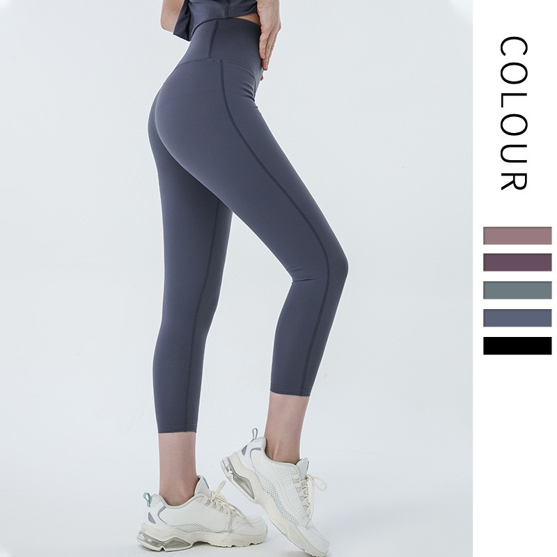 Quần 7/8 Tập Yoga Lưng Cao Nhiều Màu Sắc Tùy Chọn Thoải Mái