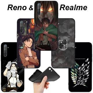 Ốp điện thoại dẻo họa tiết Attack on Titan cho OPPO REALME 6 C2 C3 5S A10 X2 A92 A72 A52 A8 A31 A91 F15 PRO YX3