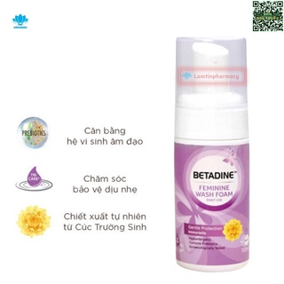 Betadine dung dịch vệ sinh phụ khoa dạng bọt 3 màu chính hãng chai 100ml - ảnh sản phẩm 5