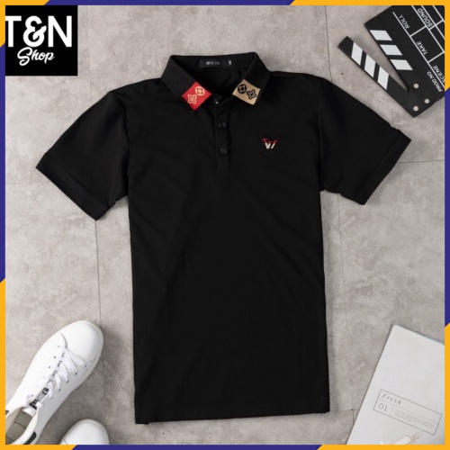 Áo thun có cổ , Áo PoLo nam thêu logo LV ý PL006 full size tới 78kg T&N Shop