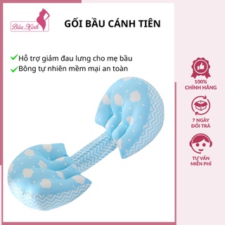 Gối bầu cánh tiên cao cấp, giảm đau lưng giúp ngủ ngon có thể làm gối chặn cho con