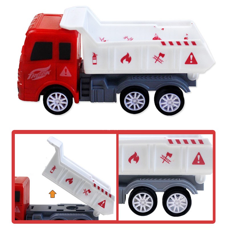 Đồ chơi set 4 ô tô cứu hộ, cứu hỏa mã 326 chất liệu nhựa cao cấp an toàn, giúp bé phát triển tư duy, trí tưởng tượng