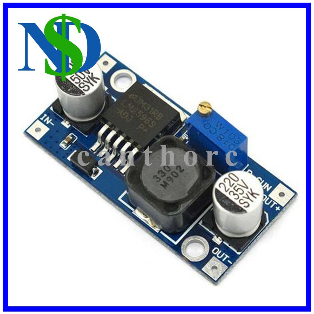 Hạ áp LM2596s DC-DC Step Down power 3A adjustable module LM2596 voltage regulator 24V 12V 5V 3V 4.0-40 to 1.3-37