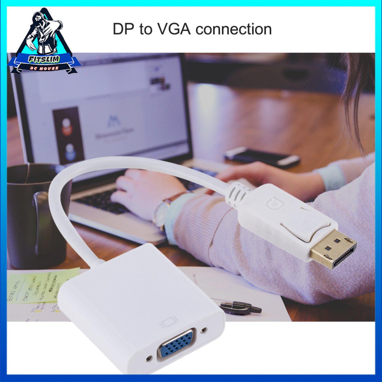 Cáp chuyển đổi DP sang VGA Cáp chuyển đổi nam sang nữ cho máy tính xách tay