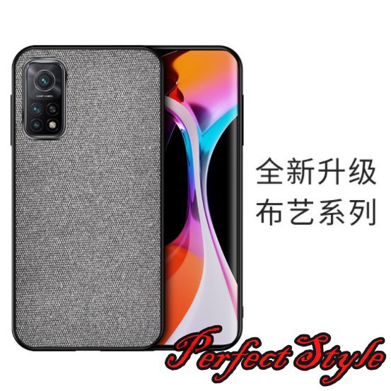 Ốp lưng Vải jean họa tiết đơn sắc chống vân tay cho Xiaomi mi 10t pro / Mi 10t / K30s
