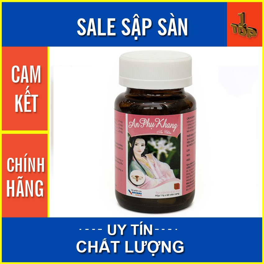 An Phụ Khang An Châu giúp giảm kích thước u nang, u xơ, u vú - Hộp 60 viên - Top1 pharmacy