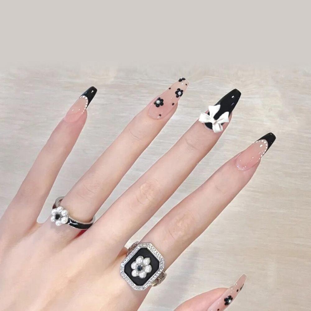 Set 24 Móng Tay Giả Che Phủ Toàn Diện DIY Thời Trang