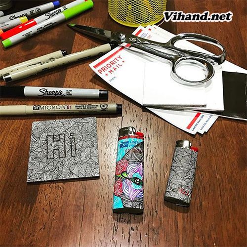 MÀU LẺ Bút lông ngòi kim vẽ lên mọi chất liệu Sharpie Ultra Fine 0.5mm