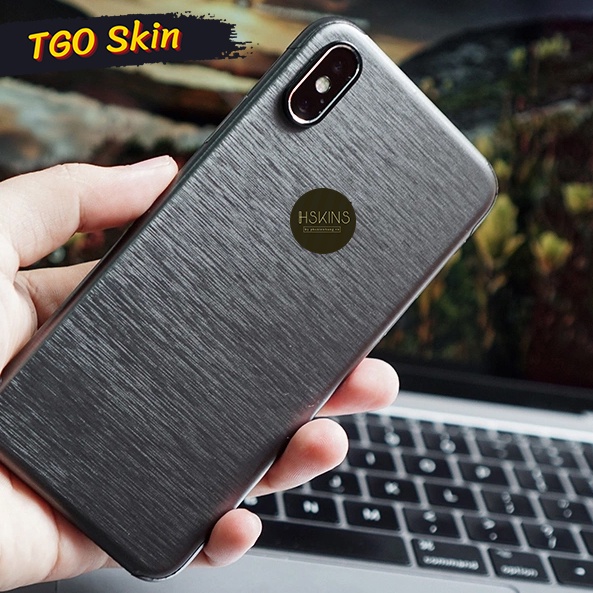 Miếng dán Skin nhôm xước cao cấp Oracal iPhone 14 Pro Max / 13 Pro Max / 12 Pro Max / 11 Pro Max / Xs Max  full viền