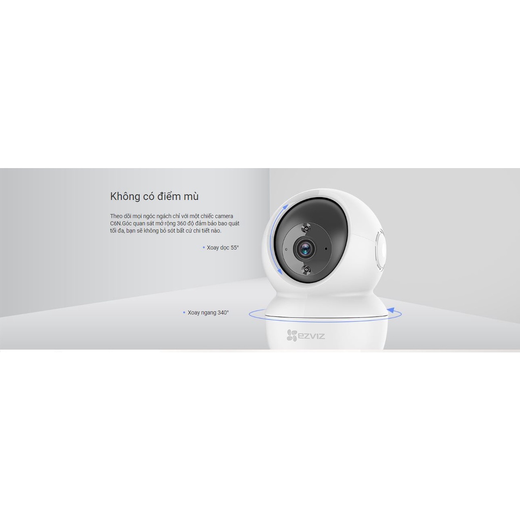 Camera Ezviz C6N 2Mp 1080P, wifi không dây, Smart IR, đàm thoại 2 chiều, xoay theo chuyển động | Đăng Phước