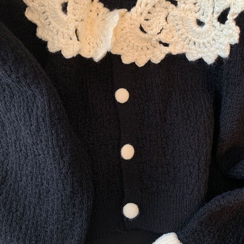 Áo Sweater Cổ Búp Bê Màu Sắc Xinh Xắn Cho Nữ  tao bao