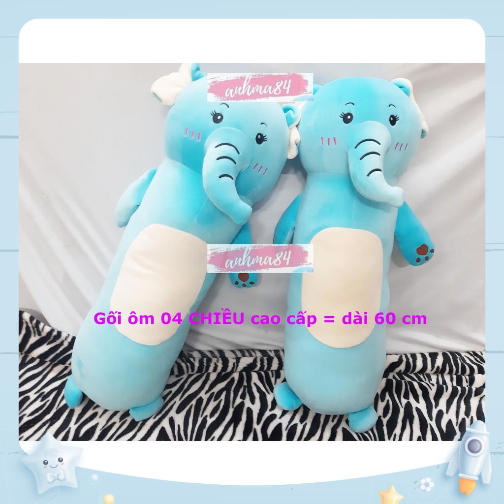 { anhma84 store } Gối Ôm Hình Voi - Gối ôm cao cấp vải 04 chiều - Dài 60 cm - HÀNG CHÍNH HÃNG VIỆT NAM