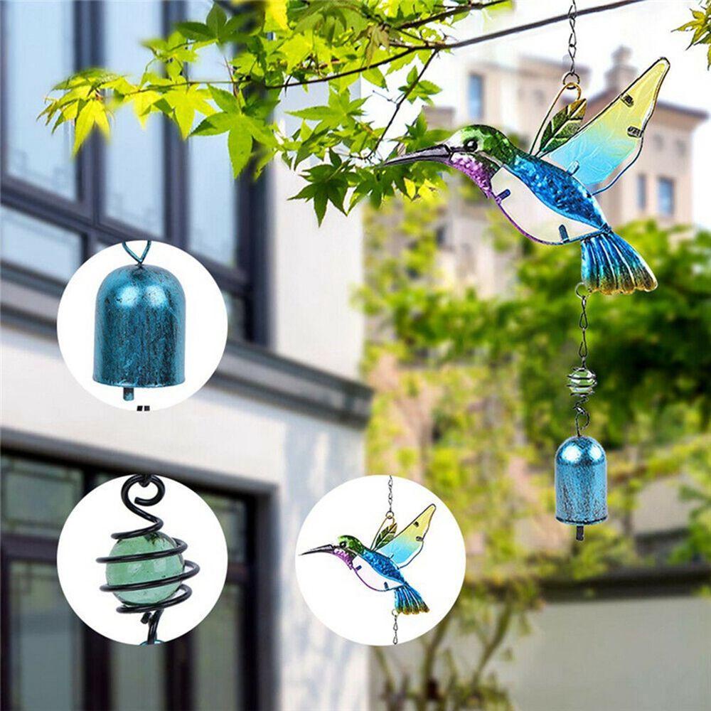 IVORY Chuông Gió Hình Chim Ruồi Trang Trí Ban Công