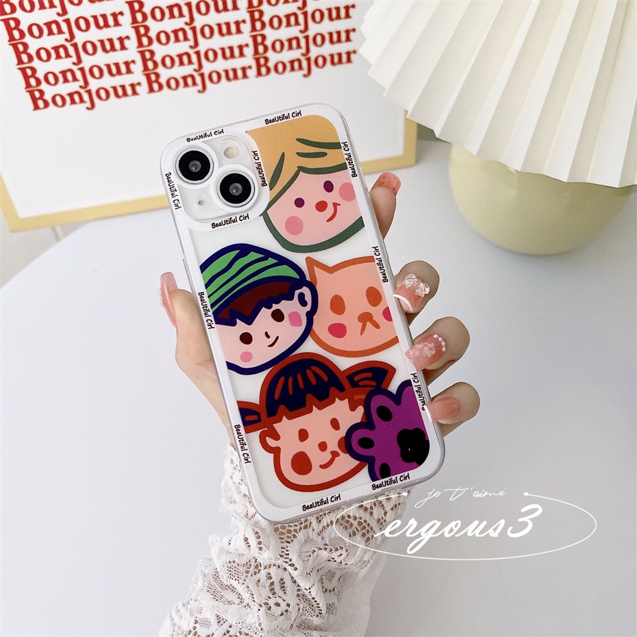 Ốp Điện Thoại Họa Tiết Bạn Thân Thời Trang Cho iPhone 13 12 11 Pro Max X XR XS Max SE 2020 8 7 Plus