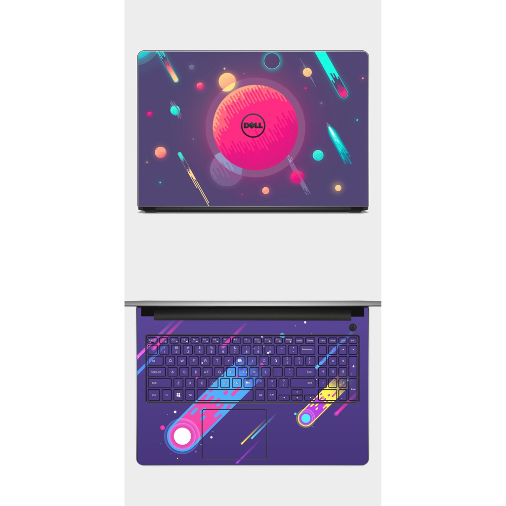 Miếng dán Laptop decal laptop mẫu Galaxy cho Dell Hp Acer Asus Macbook Lenovo Xiaomi Thinkpad in theo yêu cầu