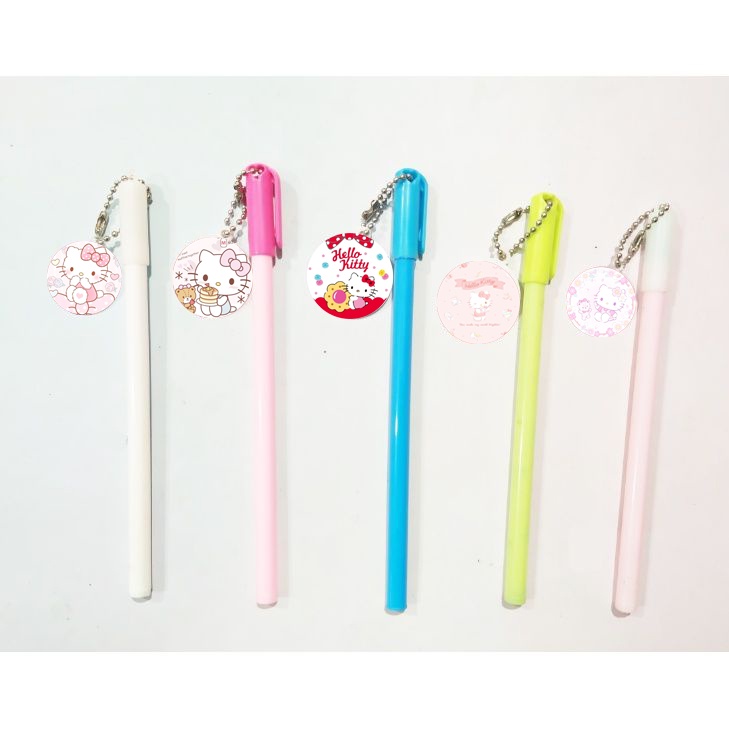 Bút kitty kèm dây móc mica BMCI45 bút cute dễ thương hoạt hình