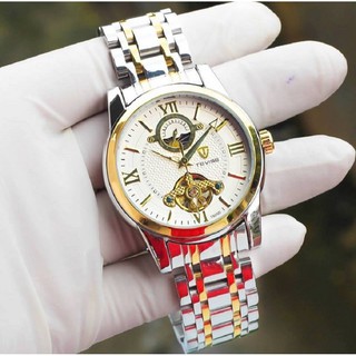 Đồng hồ cơ nam TEVISE dây thép chạy full 3 kim - đồng hồ cơ nam giá rẻ MẪU MỚI