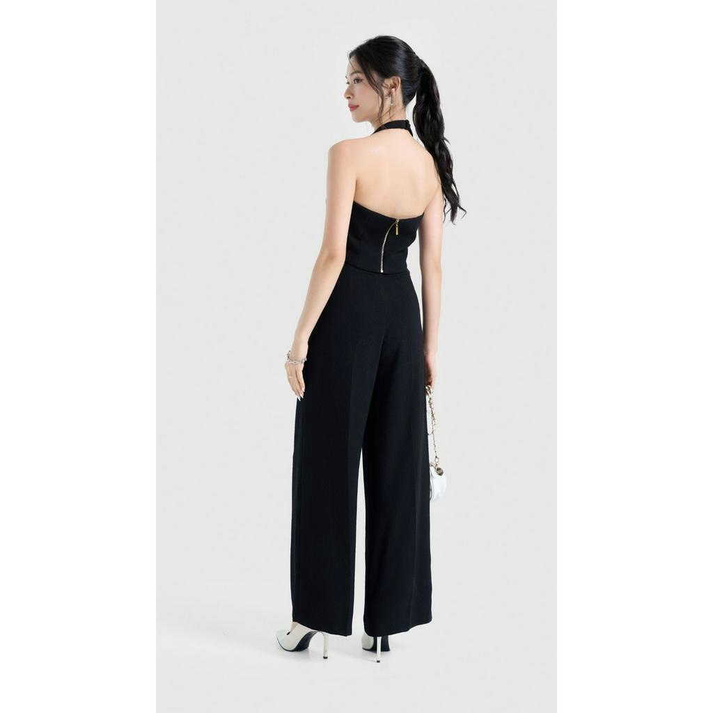 Quần culottes ống rộng cạp cao chất dày dặn Vella Fashion VQ23037