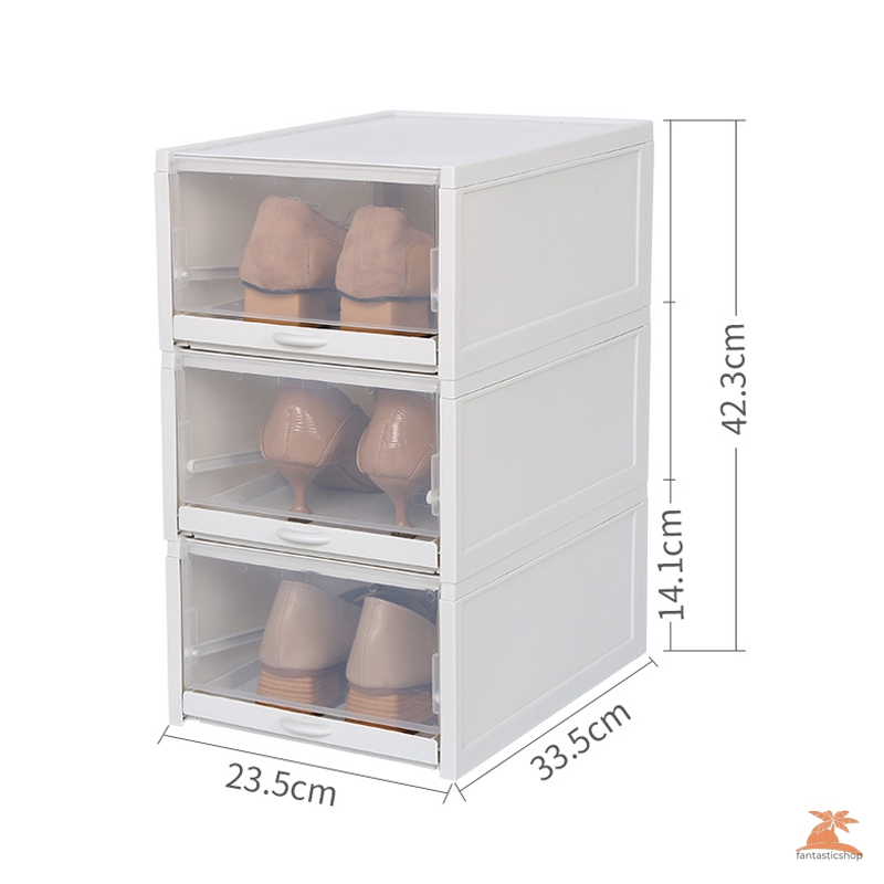 Set 3 Hộp Nhựa Đựng Giày Tiện Lợi