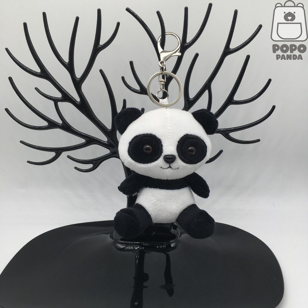 Móc khóa cho balo bằng bông hình hoạt hình ngộ nghĩnh Gấu trúc Panda