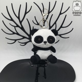Móc khóa cho balo bằng bông hình hoạt hình ngộ nghĩnh Gấu trúc Panda