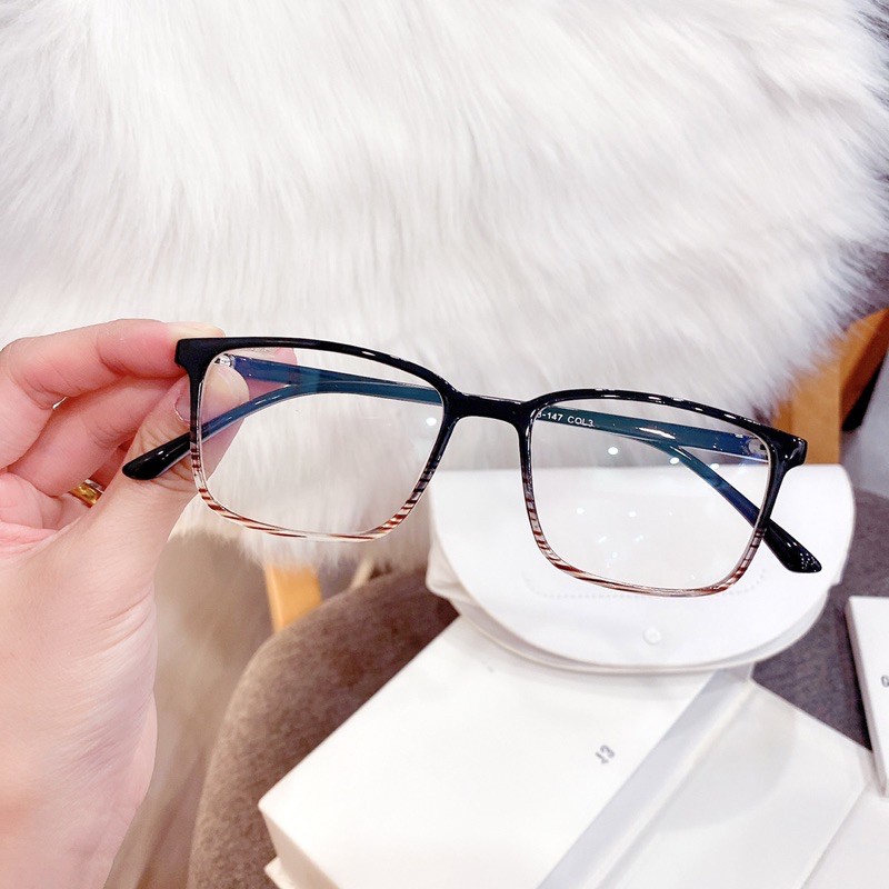 MẮT KÍNH THỜI TRANG GIẢ CẬN FORM VUÔNG SIÊU MẢNH B553 | BigBuy360 - bigbuy360.vn