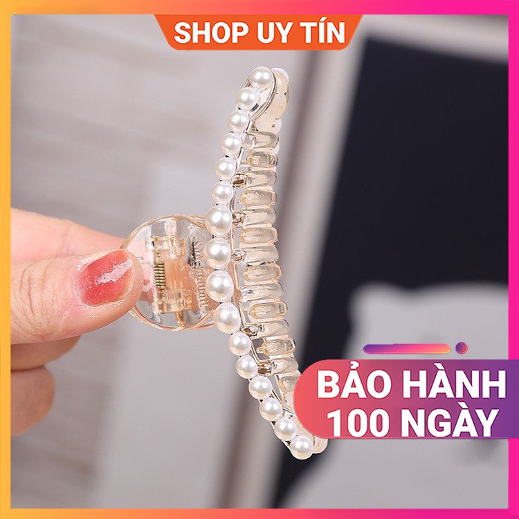 [NowShip - Giao Ngay] Kẹp Tóc Càng Cua Đính Đá - Cặp Búi Tóc Ngọc Trai Nhân Tạo Nữ Đẹp