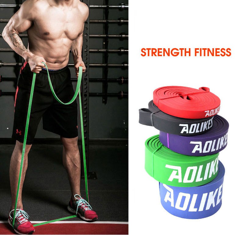 DÂY KHÁNG LỰC (RESISTANCE BAND) AOLIKES CAO CẤP, CHU VI DÂY 2080 MM, HỖ TRỢ CÁC BÀI TẬP CỰC HIỆU QUẢ