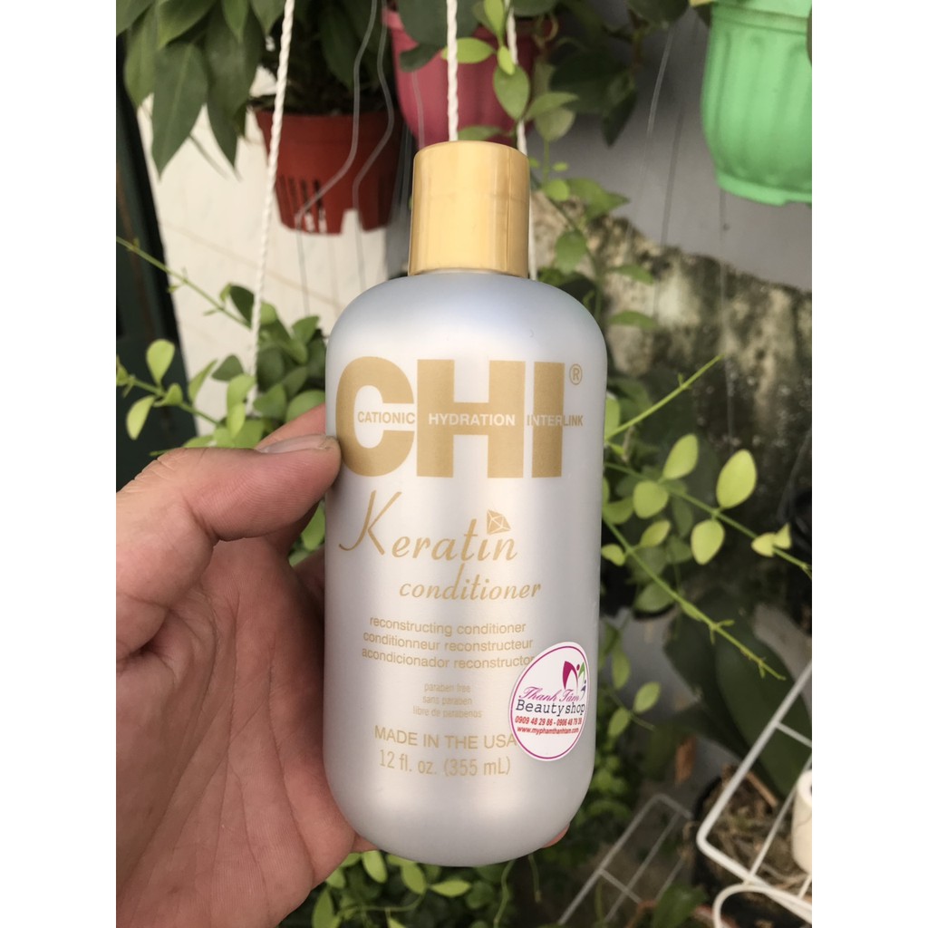 Dầu gội xả phục hồi CHI Keratin Shampoo & Conditioner 355mlx2