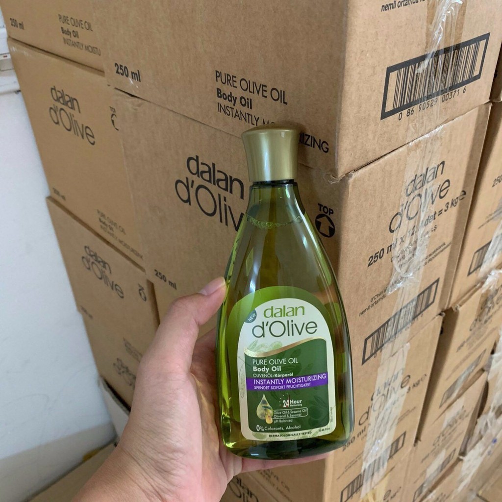 Tinh Dầu Massage Dưỡng Ẩm Toàn Thân Ô Liu Dalan D’Olive Olive Oil Body Oil (250ml)