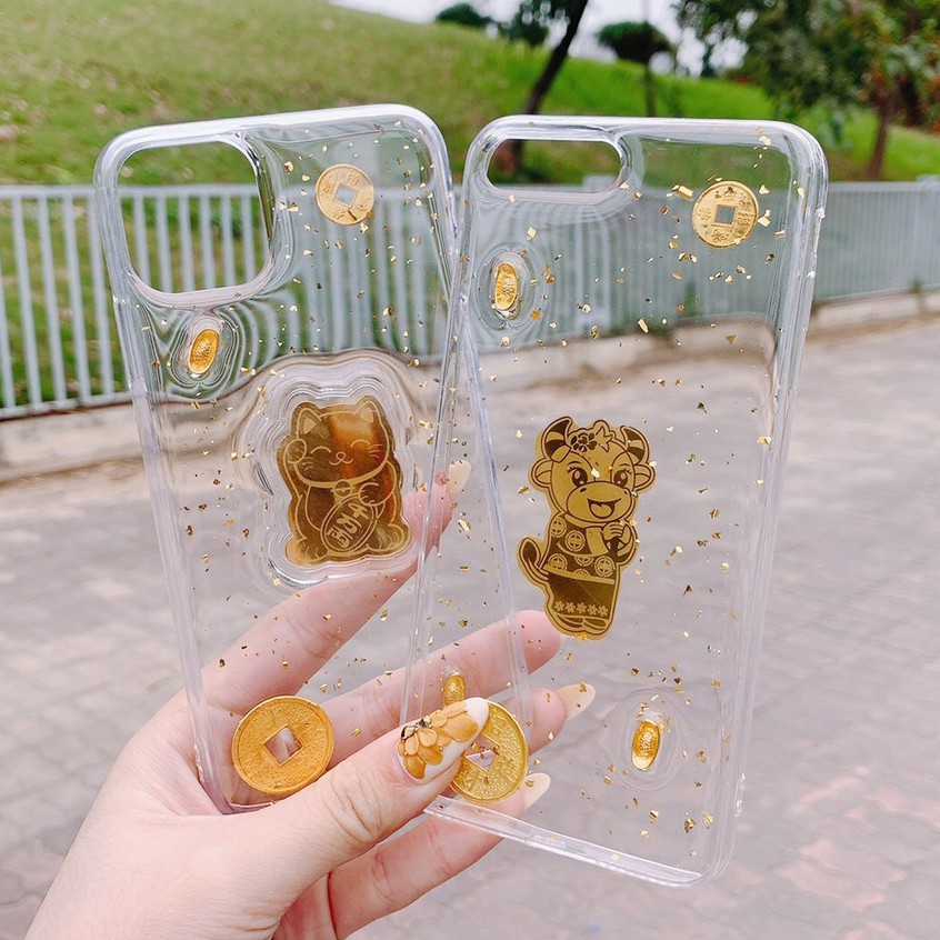 Ốp Mèo Thần Tài May Mắn iPhone 6G / 6S / 6 Plus / 7Plus / 8 Plus / X / Xs / Xs Max / 11 / 11 Pro / 11 Pro Max