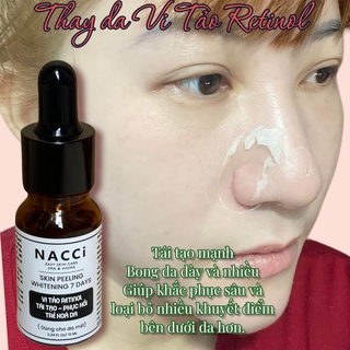 - Peel da mặt vi tảo retinol - thay da sinh học cho mặt