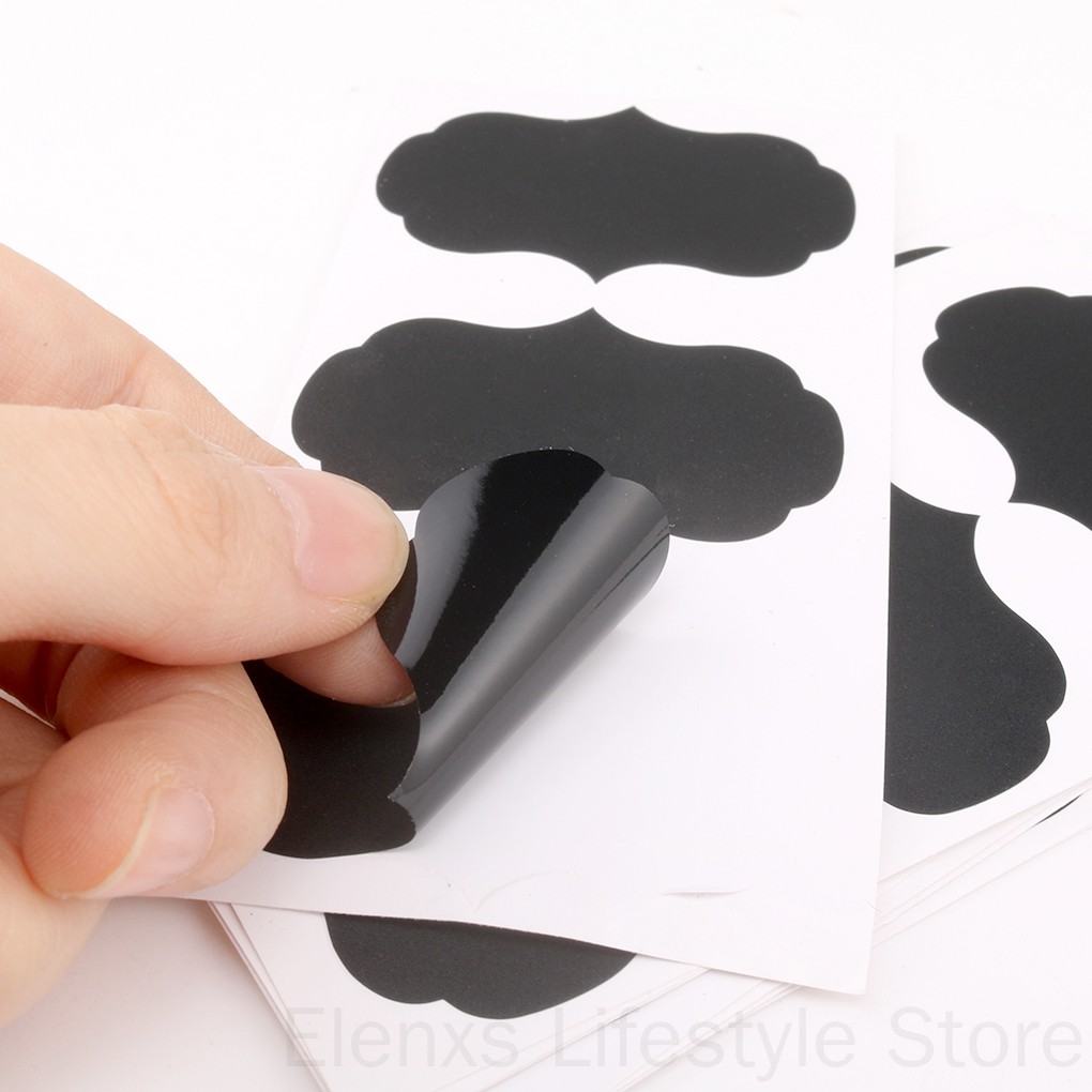 Bộ 36 Nhãn Dán Dạng Bảng Đen Viết Phấn