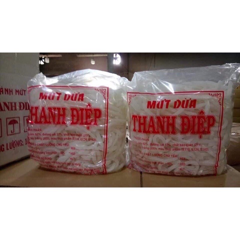 Mứt Dừa Sữa Non Sợi Đũa Thanh Điệp 1Kg ⚠️Lẻ = Sỉ ⚠️[FREE SHIP]TỪ ĐƠN 50K, [Loại Đặc Biệt] Hàng ngon nhà làm | BigBuy360 - bigbuy360.vn