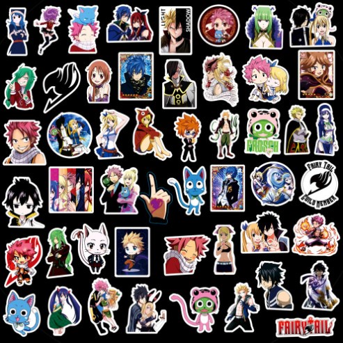 Sticker Fairy Tail nhật bản dán trang trí laptop, mũ nón bảo hiểm, vali, xe tay ga, ván trượt - DB.144
